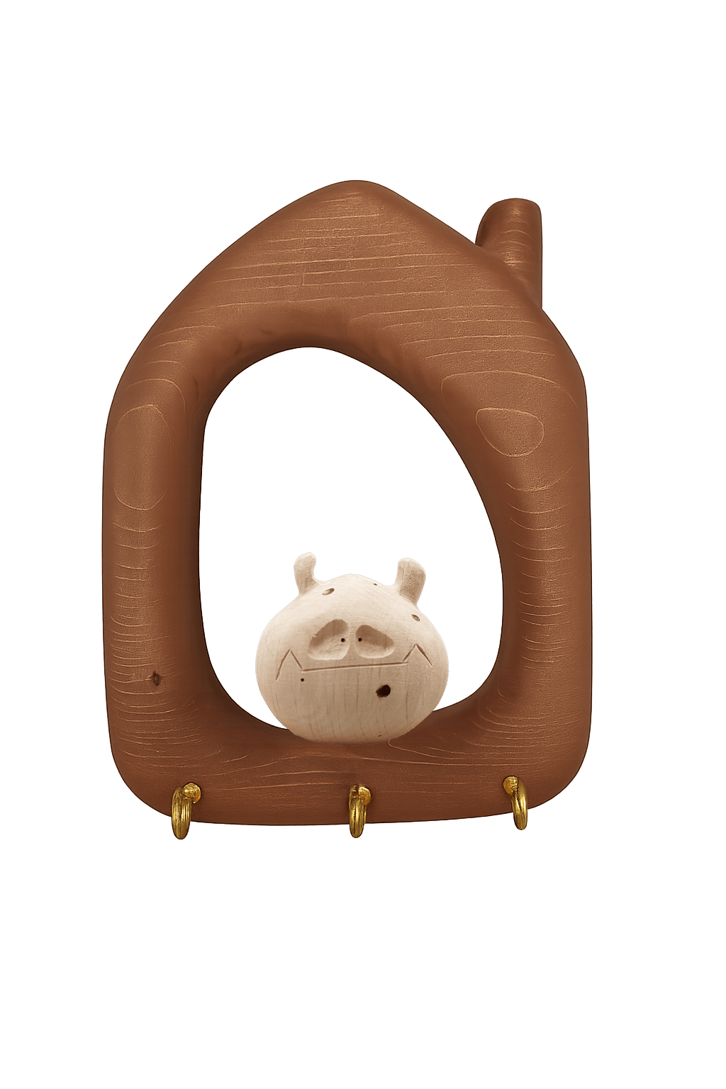 قاب جاکلیدی یک تکه تکی کوچک بچه دیو طرح خانه