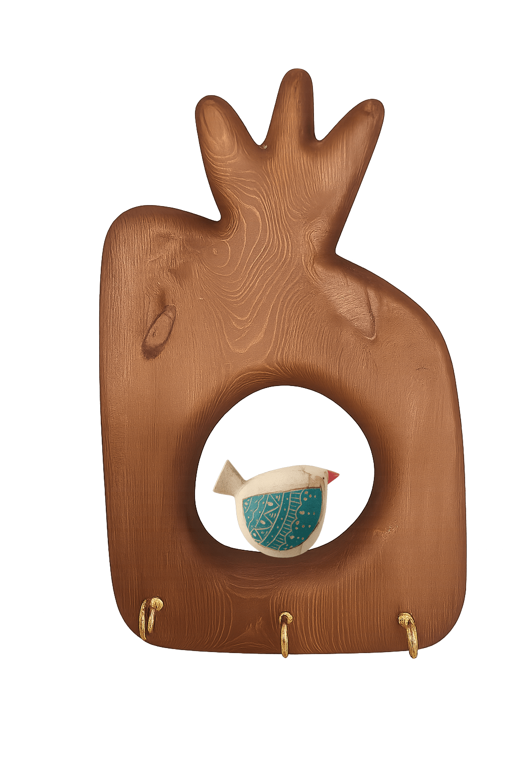 قاب جاکلیدی یک تکه تکی کوچک پرنده طرح انار