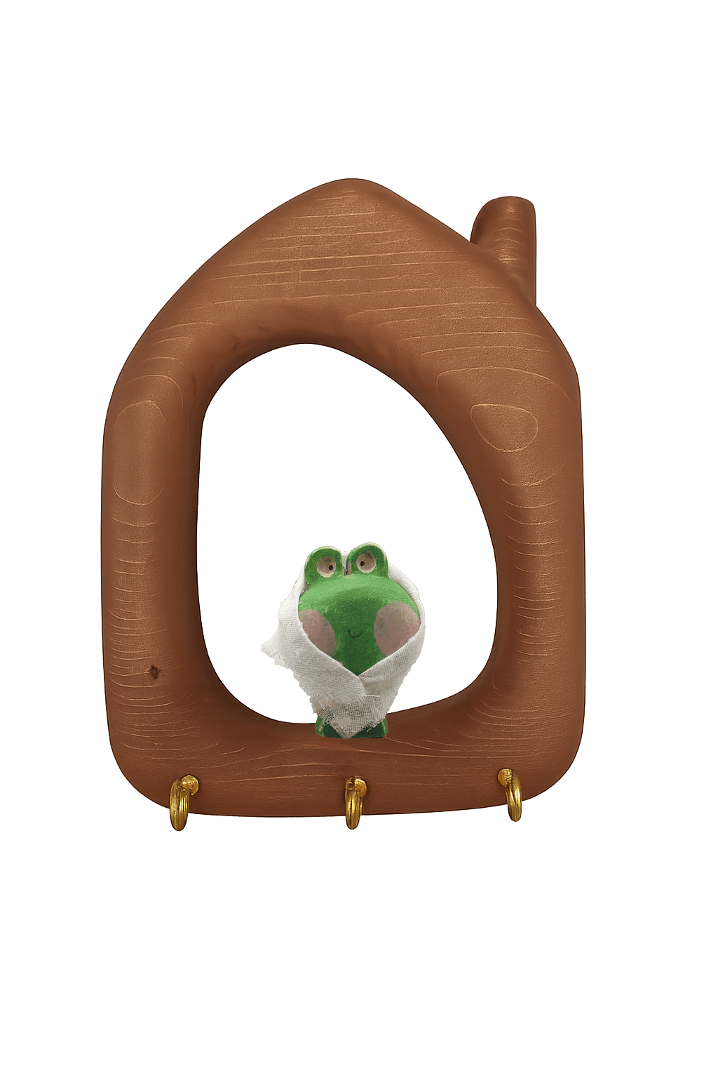 قاب جاکلیدی یک تکه تکی کوچک قورچاقه طرح خانه