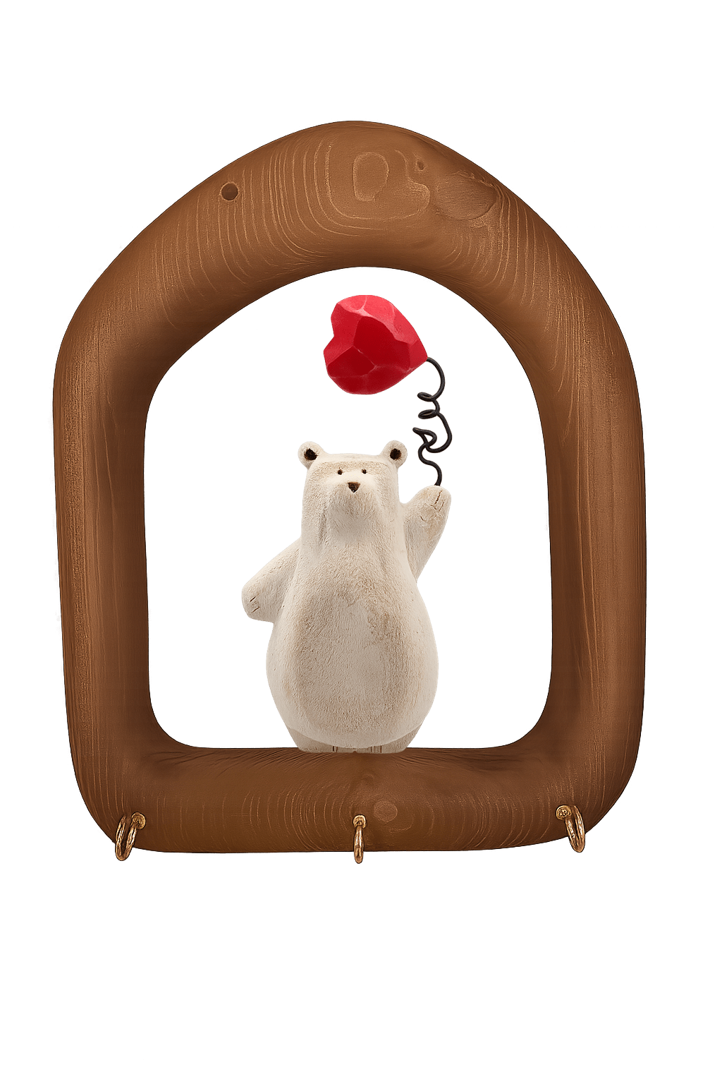 قاب جاکلیدی خرس بزرگ لاولی طرح خانه